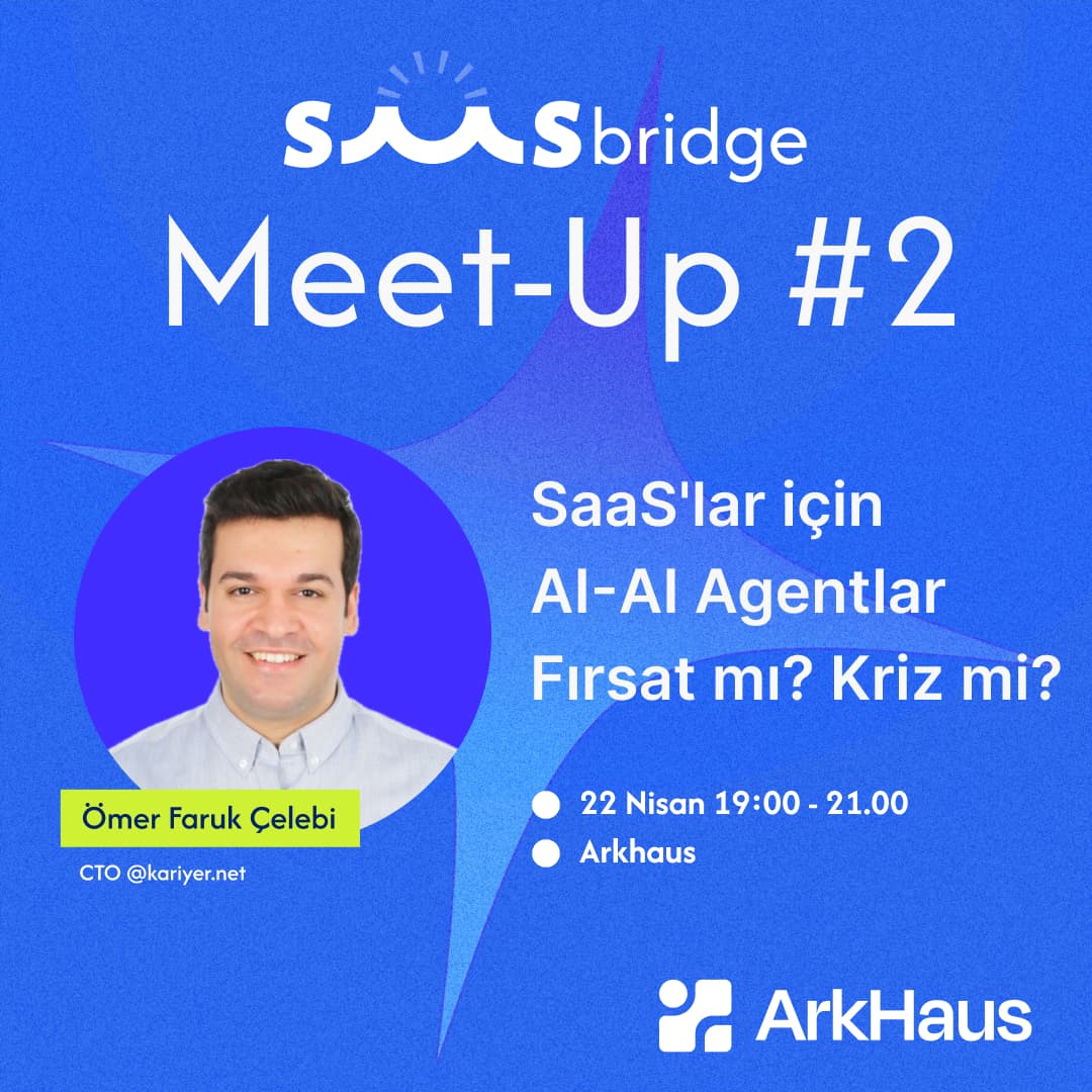 Meet-Up #2: SaaS'lar için AI – AI Agentlar Fırsat mı? Kriz mi?
